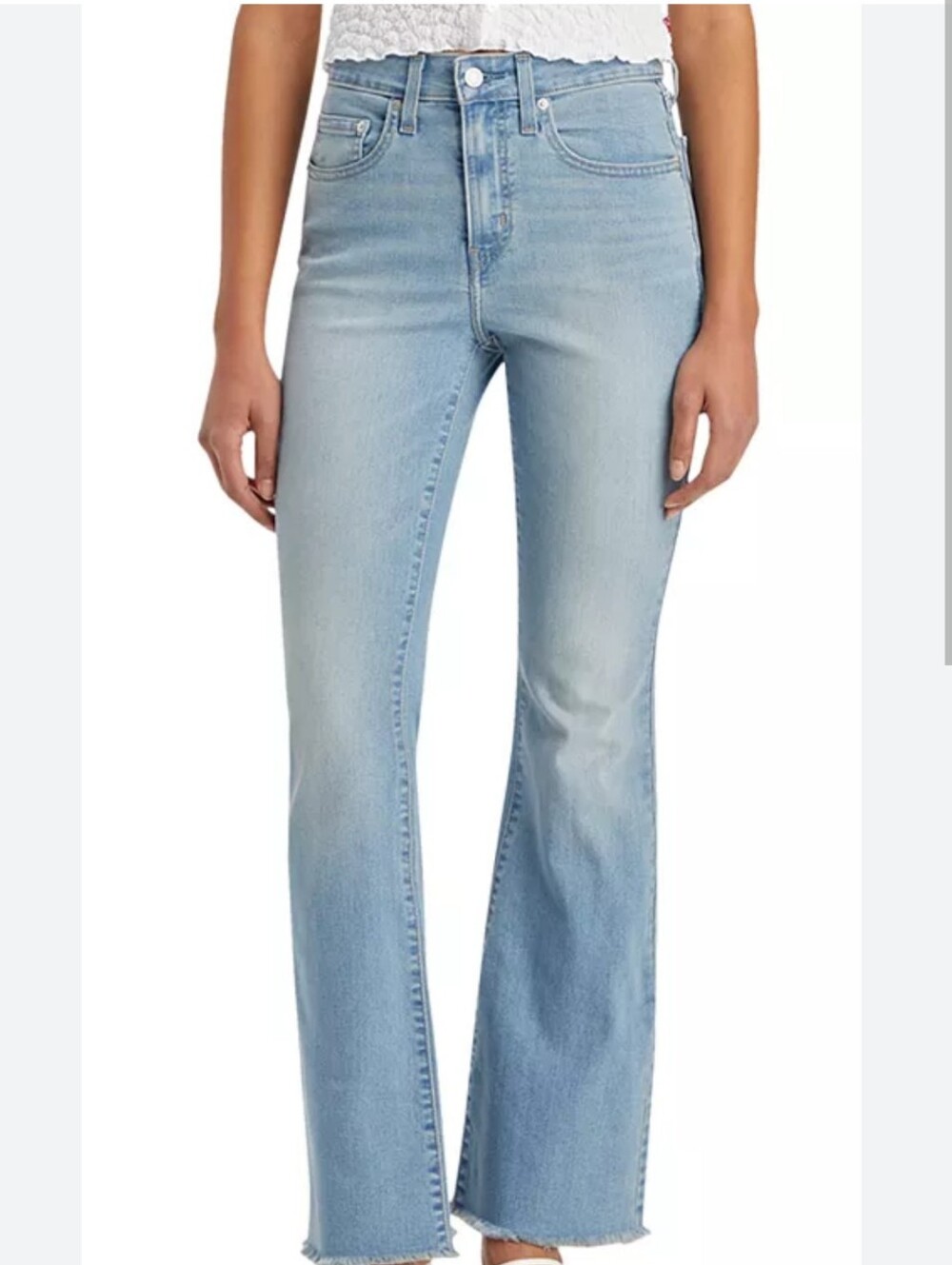 Levi's 726 Flare Leg, Light Wash High-Rise Women's Jeans - Size 26